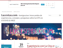 Tablet Screenshot of lucesitas.com